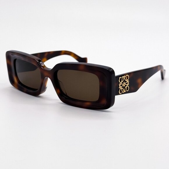 NEW LW40102F 52E, LOEWE SQUARE HAVANA BROWN SUNGLASSES LOEWE main image 4